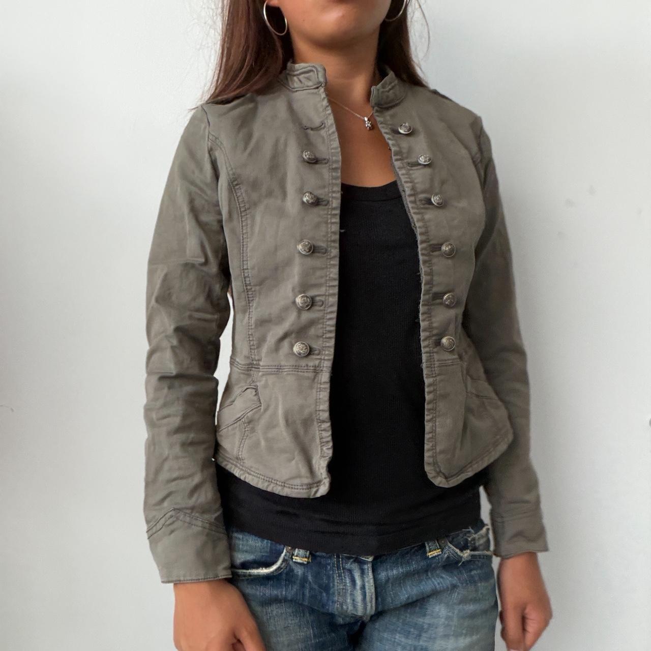 Vintage Khaki Military Jacket