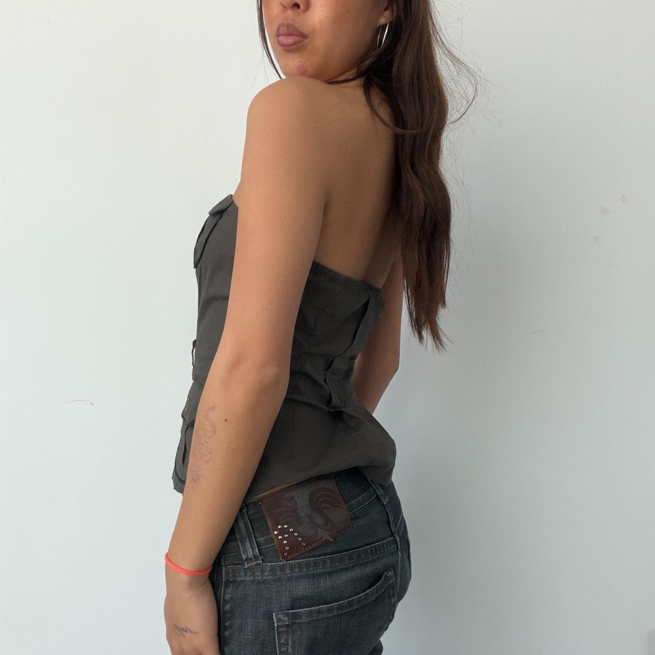Vintage Khaki Bandeau Top