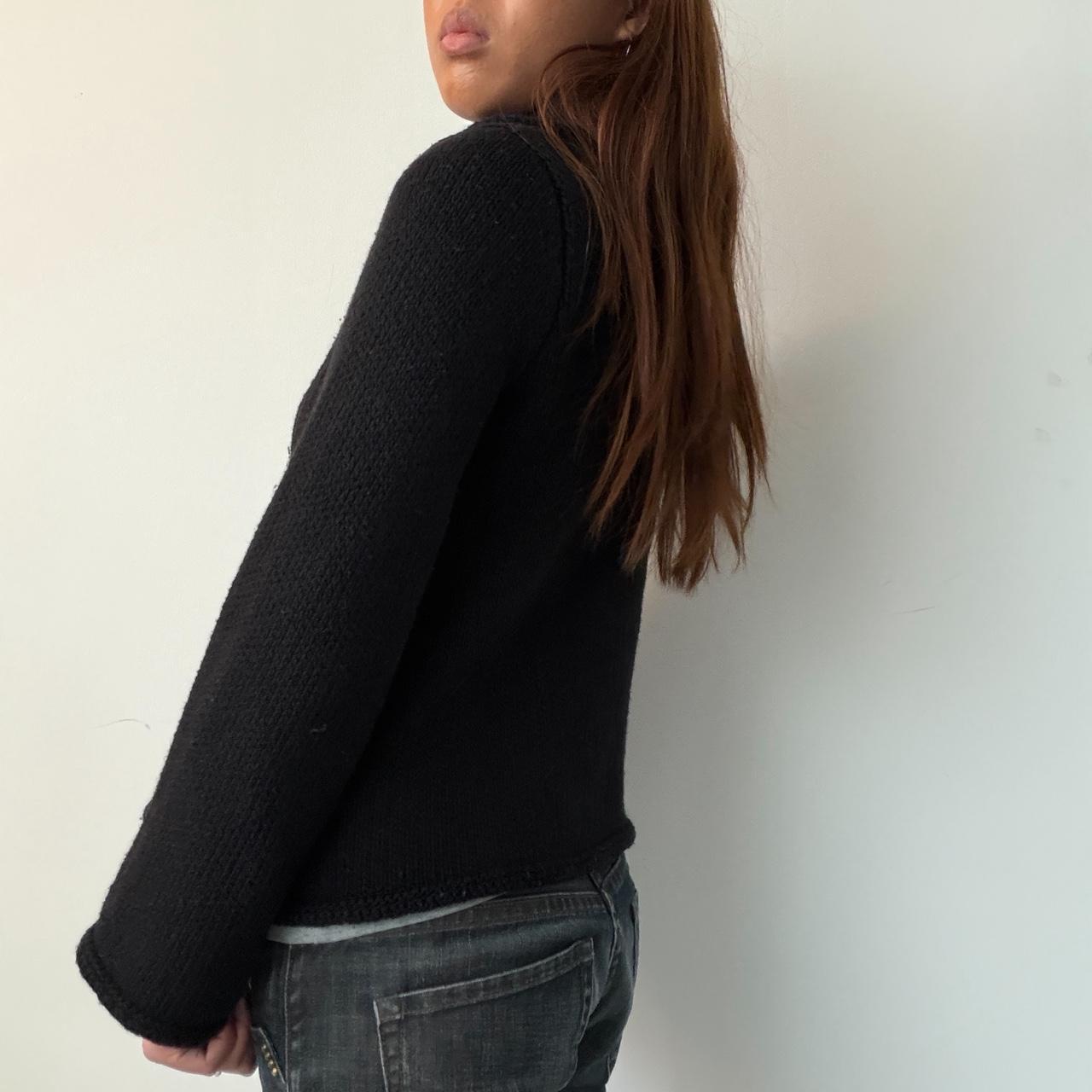 Vintage Black Knit Peacoat Jumper
