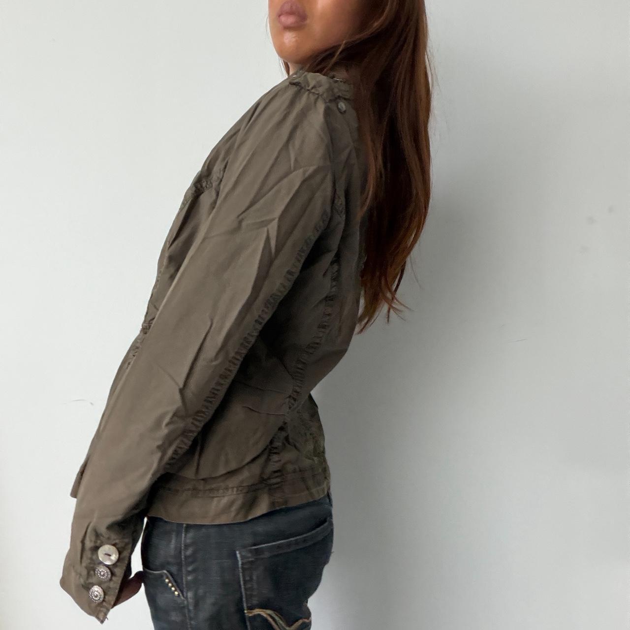 Vintage Khaki Button Up Jacket