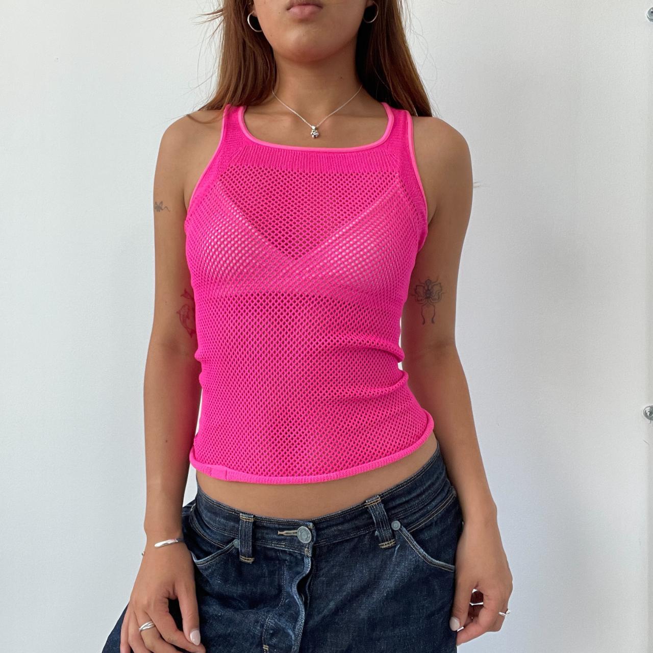 Hot Pink Neon Vest Top