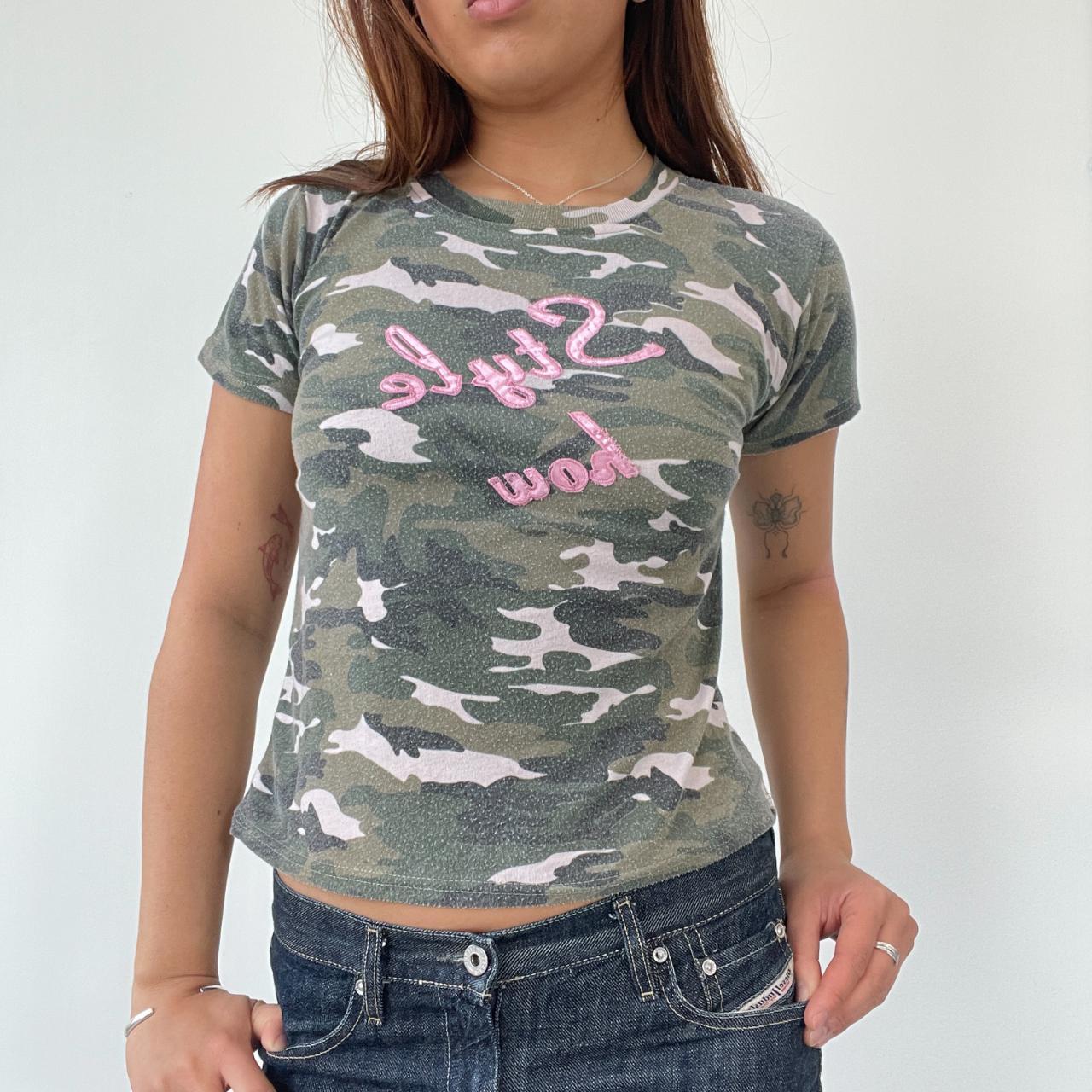 Green Camo Baby Tee