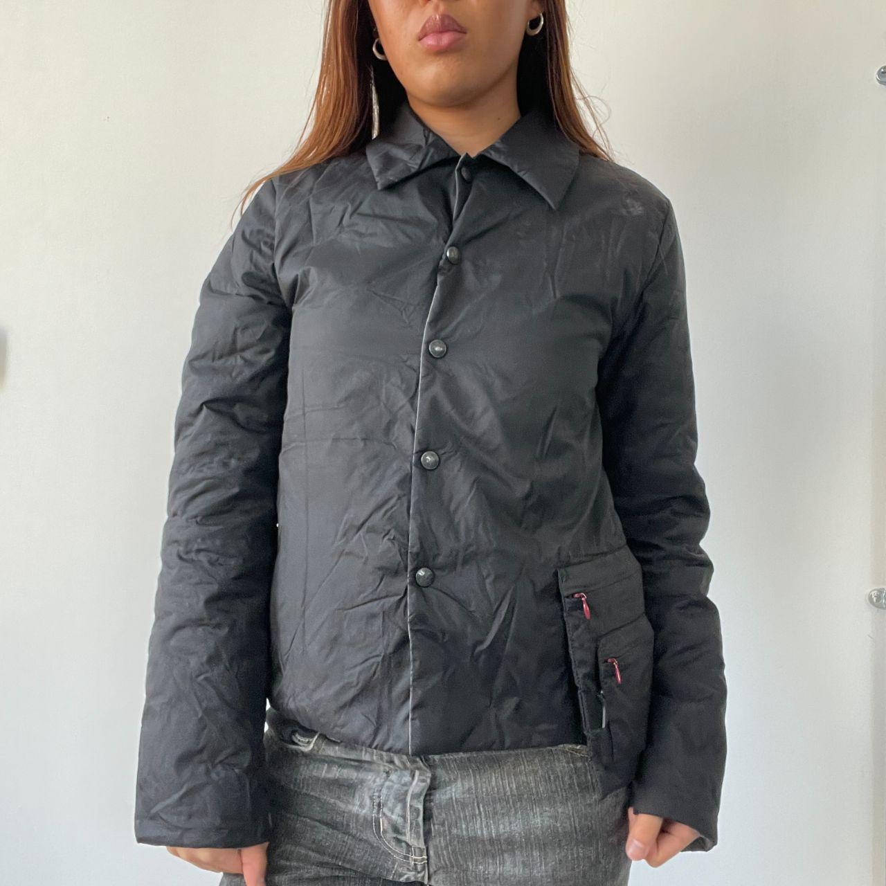 Black Cop Copine Nylon Coat