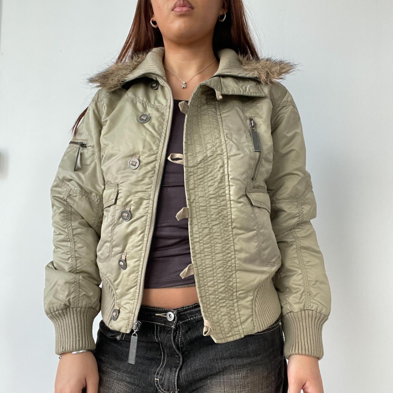 Khaki Bomber Utility Jacket