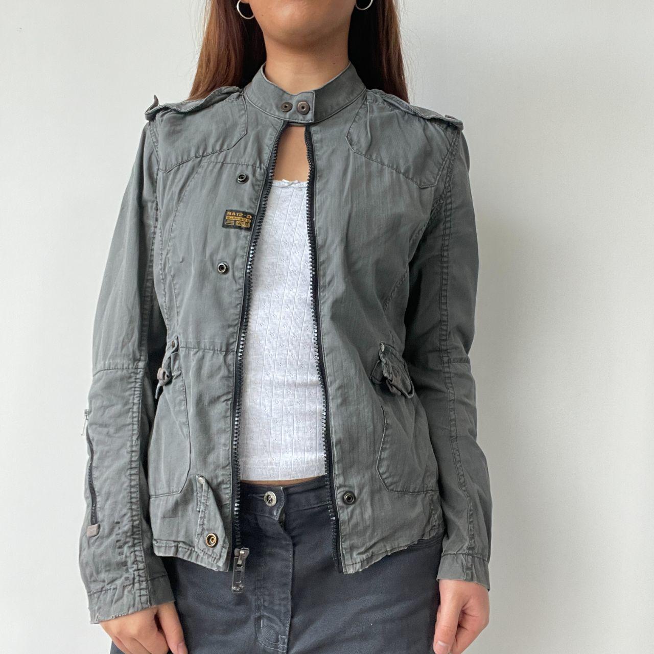 Grey G-Star Utility Biker Jacket