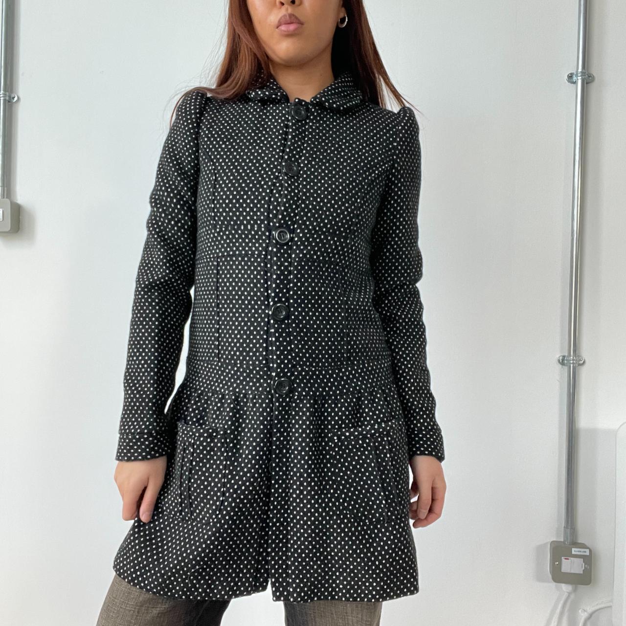Polka Dot Peacoat Trench