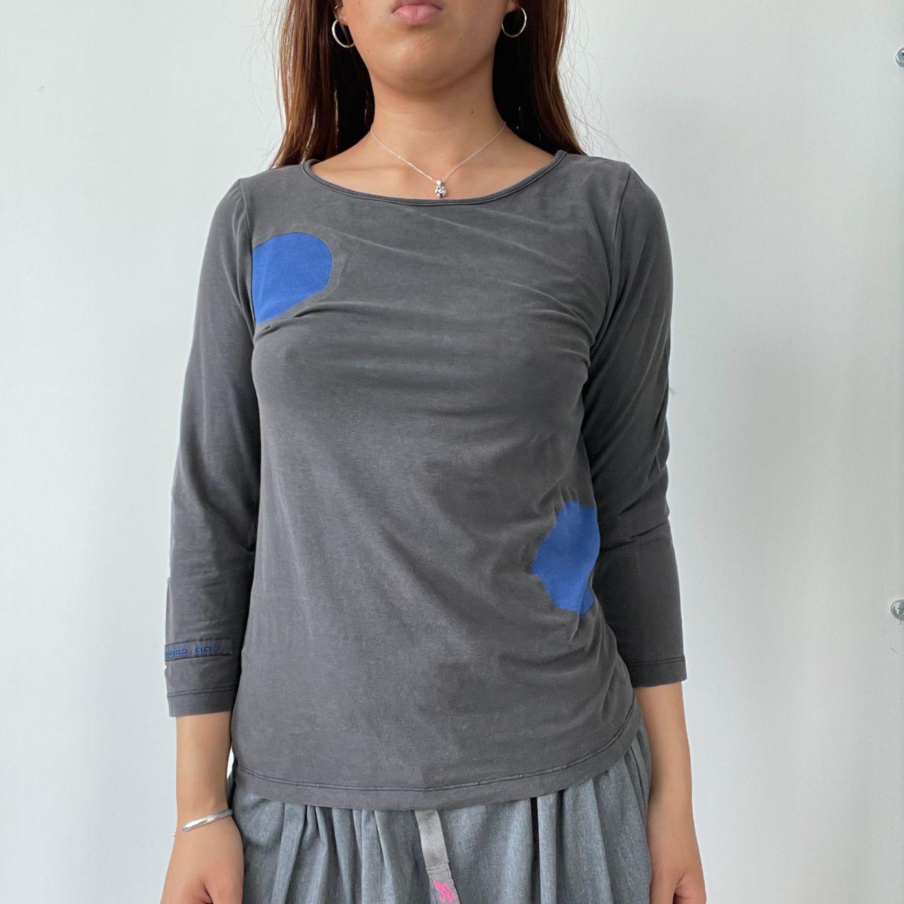Grey Cop Copine Contrast Top
