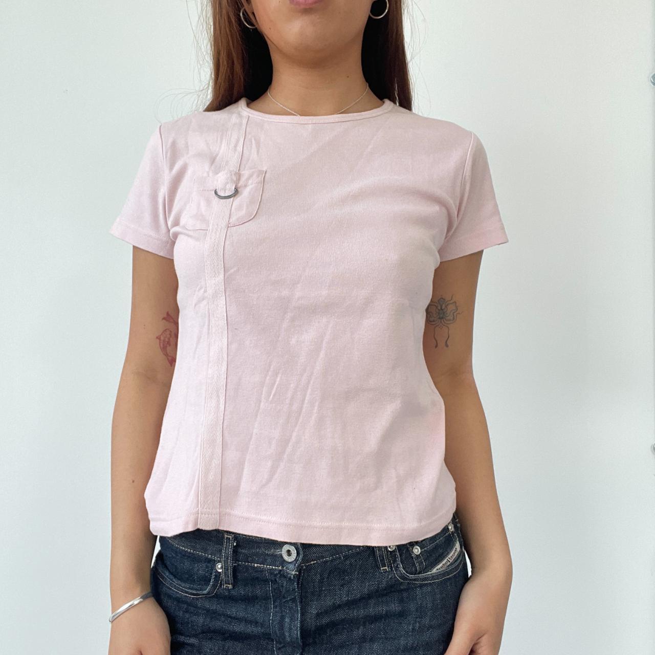 Light Pink Detailed Baby Tee