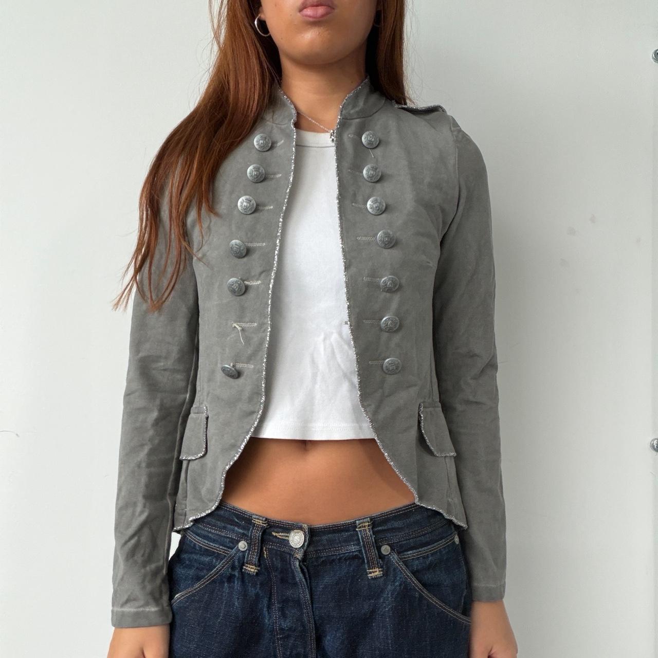 Vintage Grey Military Jackey