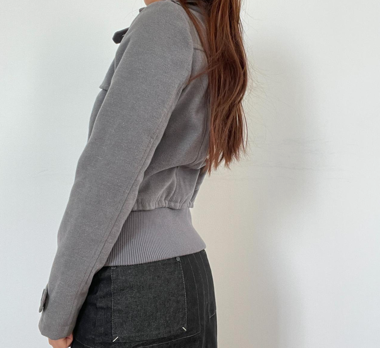 Vintage Grey Double Breasted Jacket
