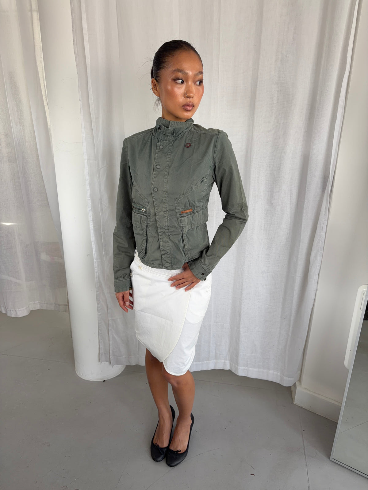 Vintage Khaki Utility Jacket