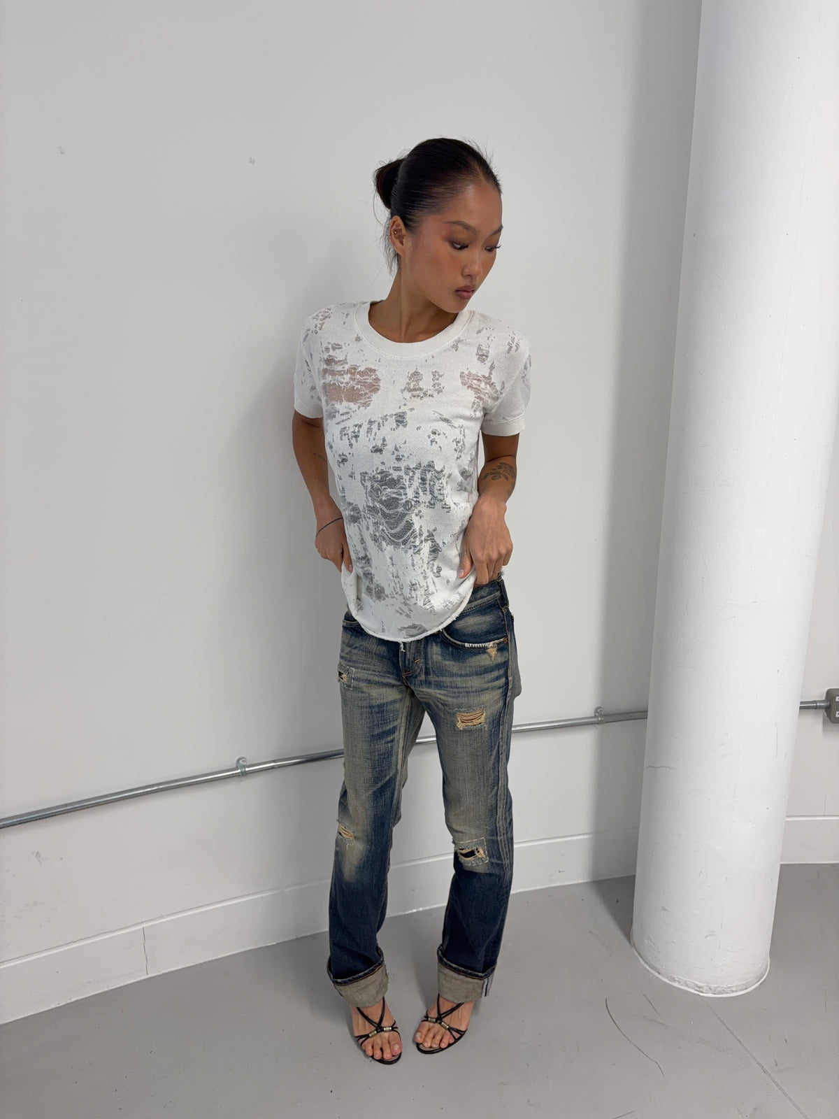 Vintage Distressed Knit Shirt