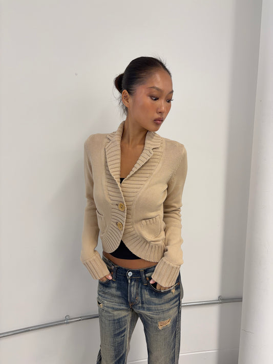 Vintage Beige Bolero Jumper