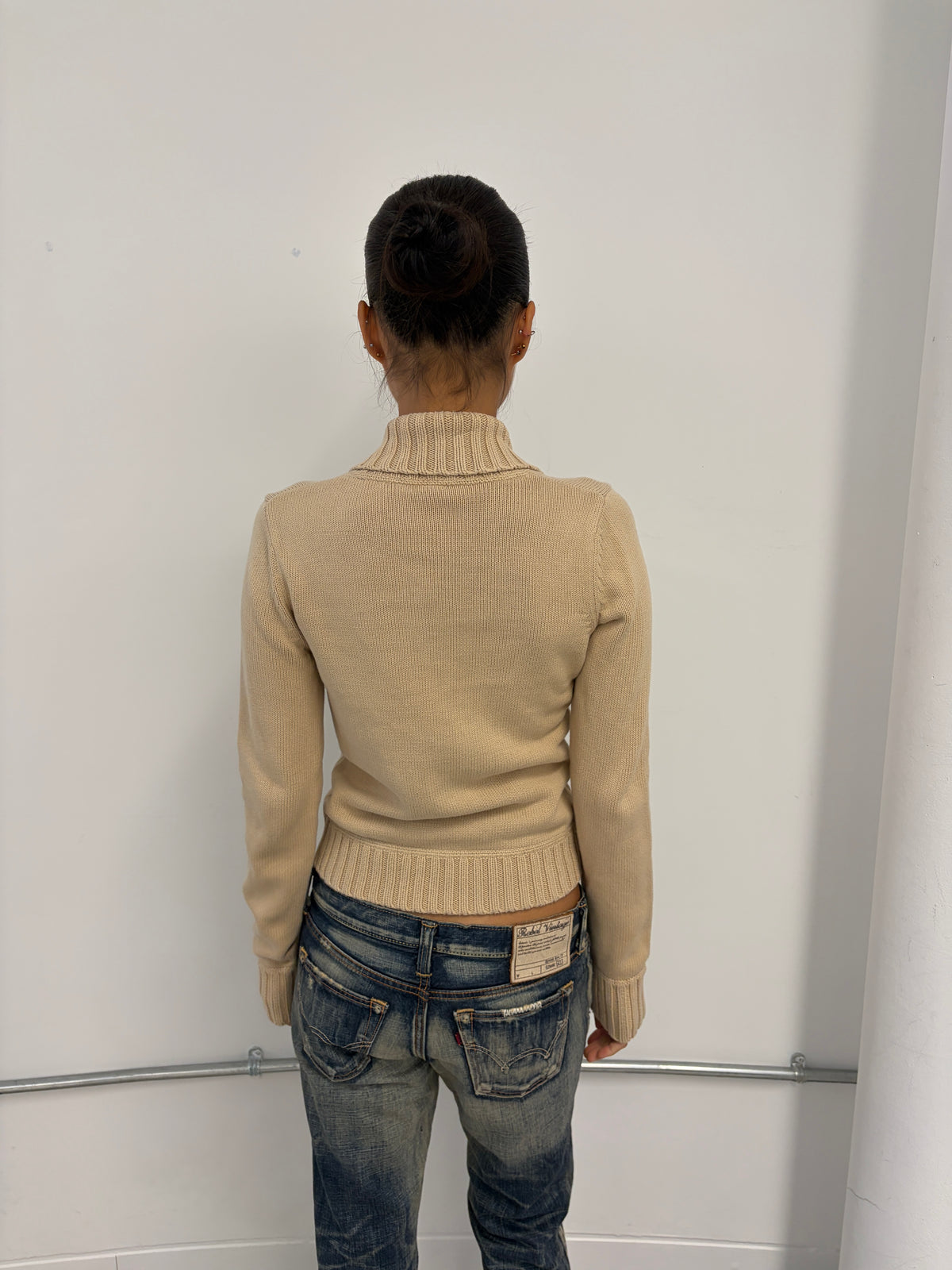Vintage Beige Bolero Jumper