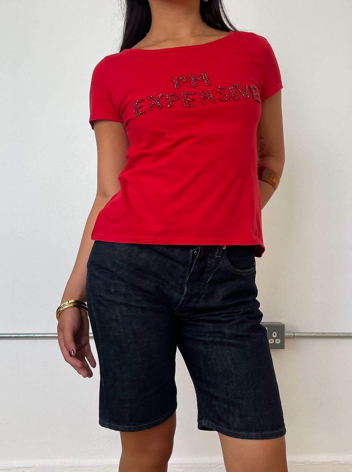 Vintage 'I'm Expensive' Red T-Shirt