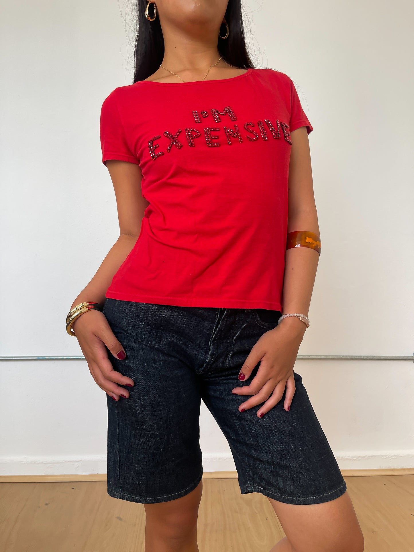Vintage 'I'm Expensive' Red T-Shirt
