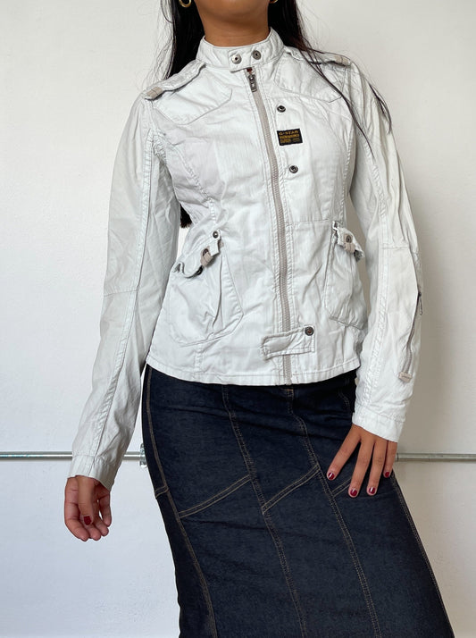Vintage White Utility Jacket