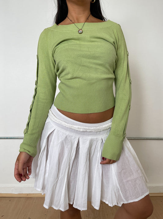 Vintage Apple Green Knit Jumper