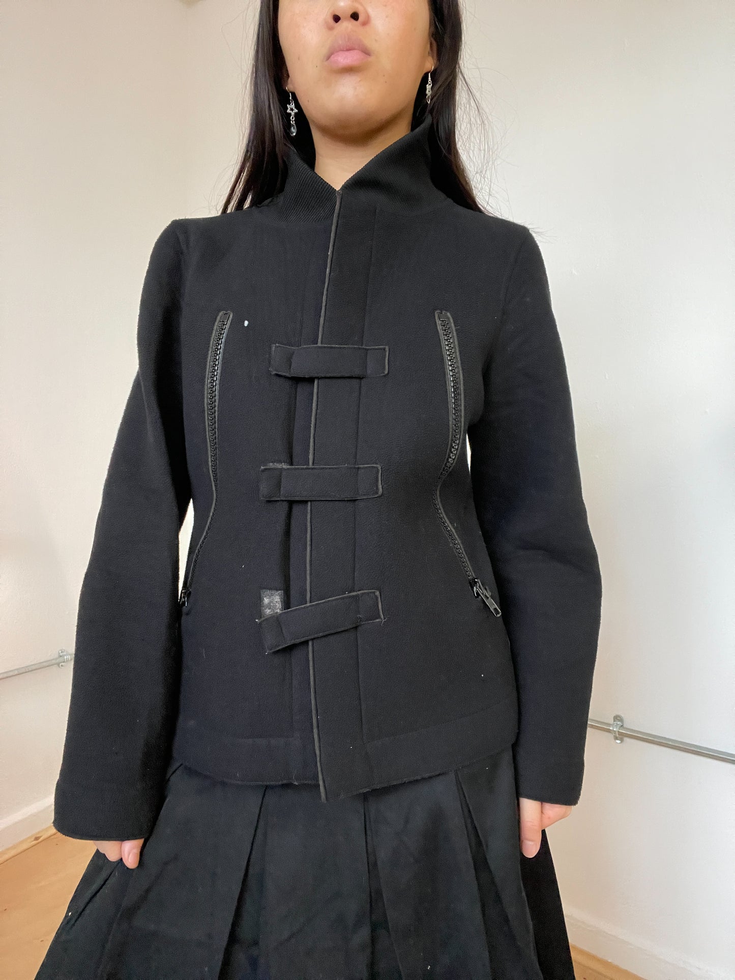 Black Cop Copine coat