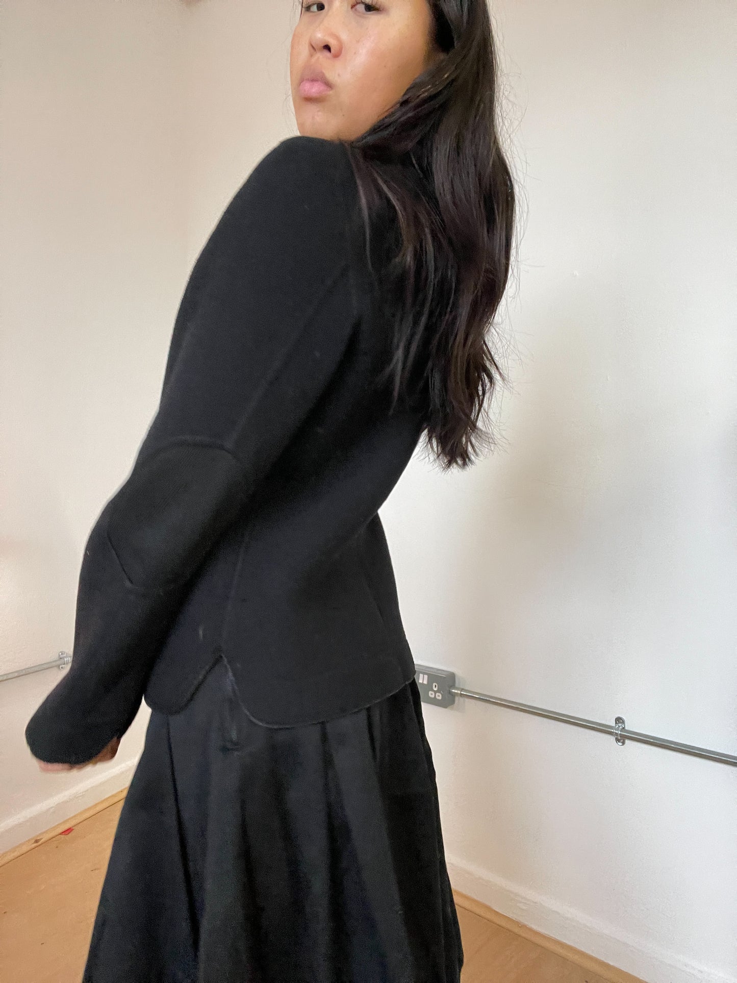 Black Cop Copine coat