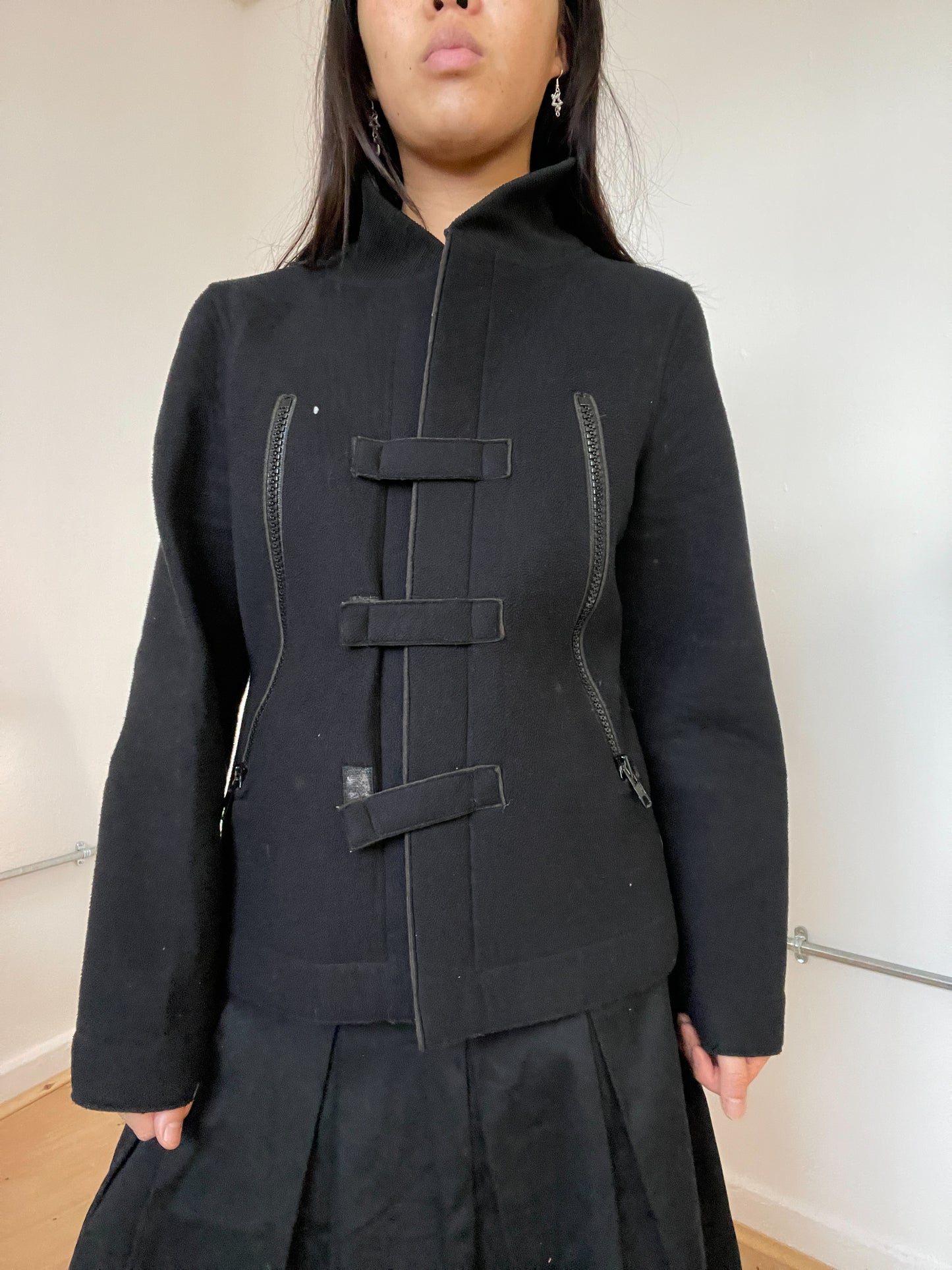 Black Cop Copine coat