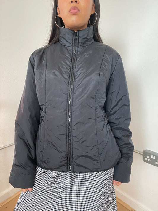 Black puffer jacket