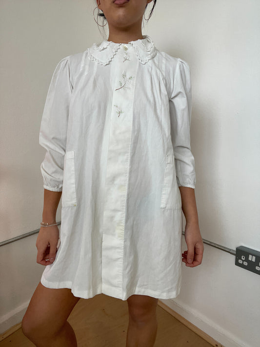 White collared dress