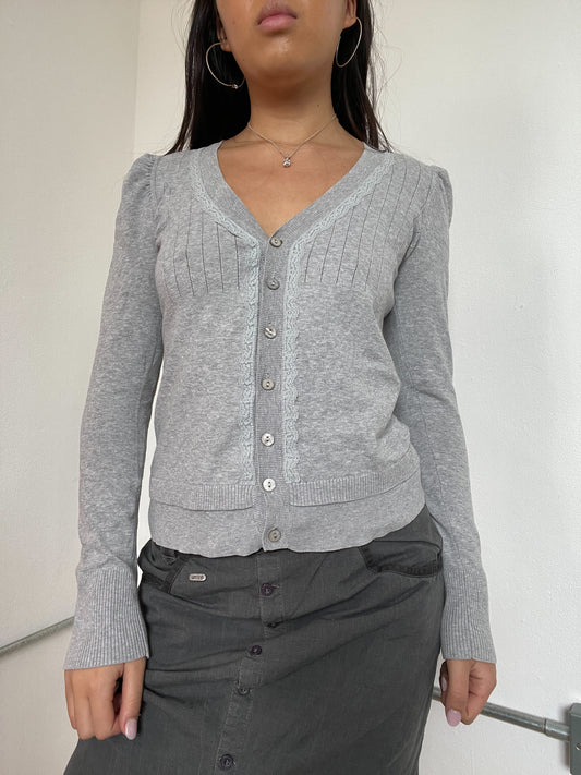 Grey Lace cardigan