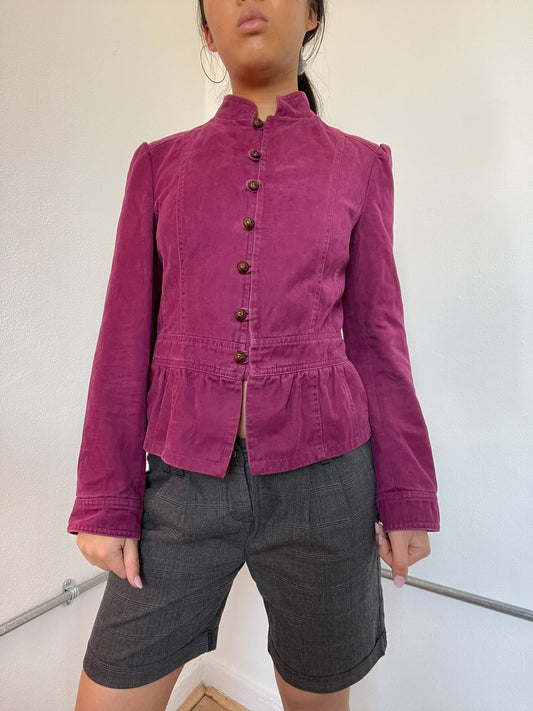 Dark Pink Swing Jacket