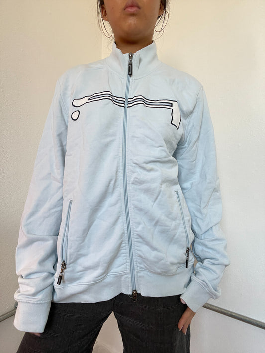 Baby Blue Double Zip Track Jacket