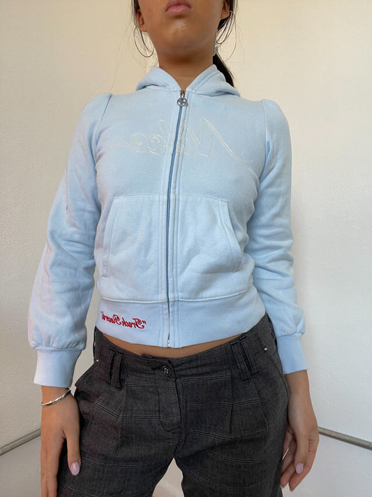 Baby Blue Nike Sporty Track Hoodie