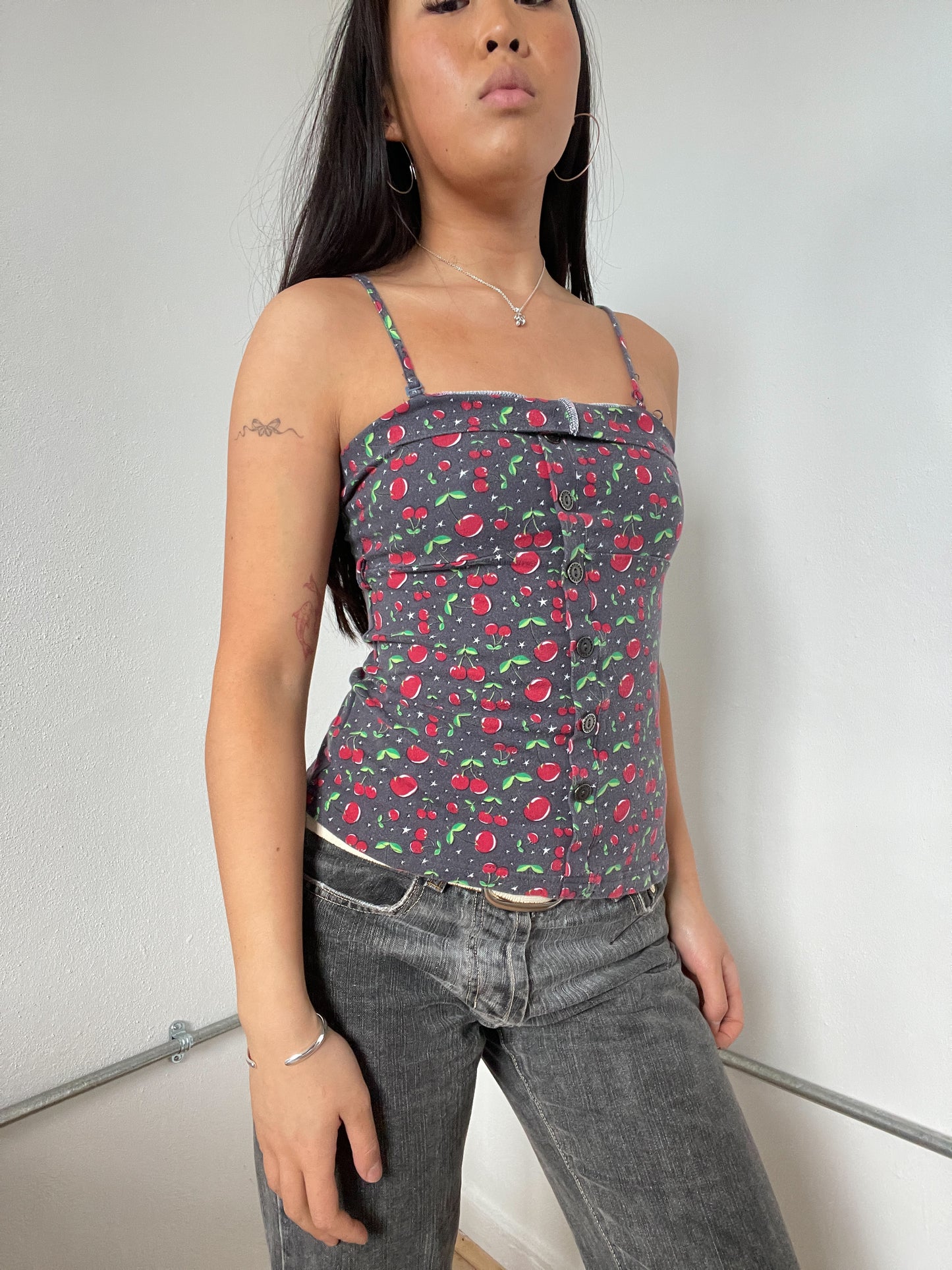 Cherry Patterned Cami Top