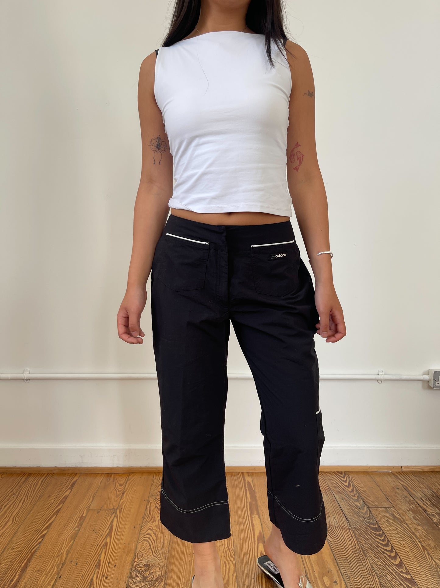 Black Adidas Sporty Capris