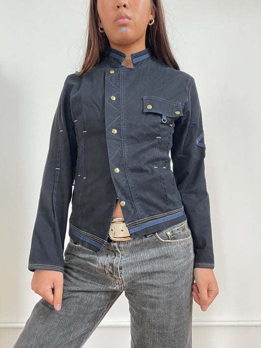 Vintage Navy Fitted Jacket