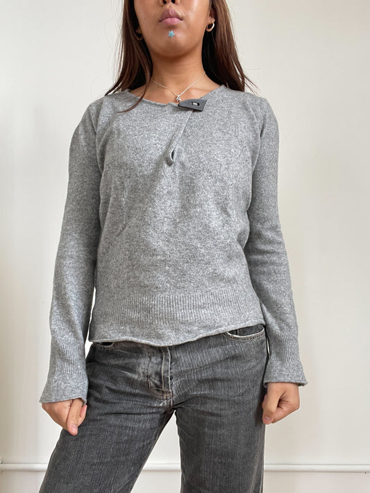 Vintage Grey Armani Knit Crew Neck