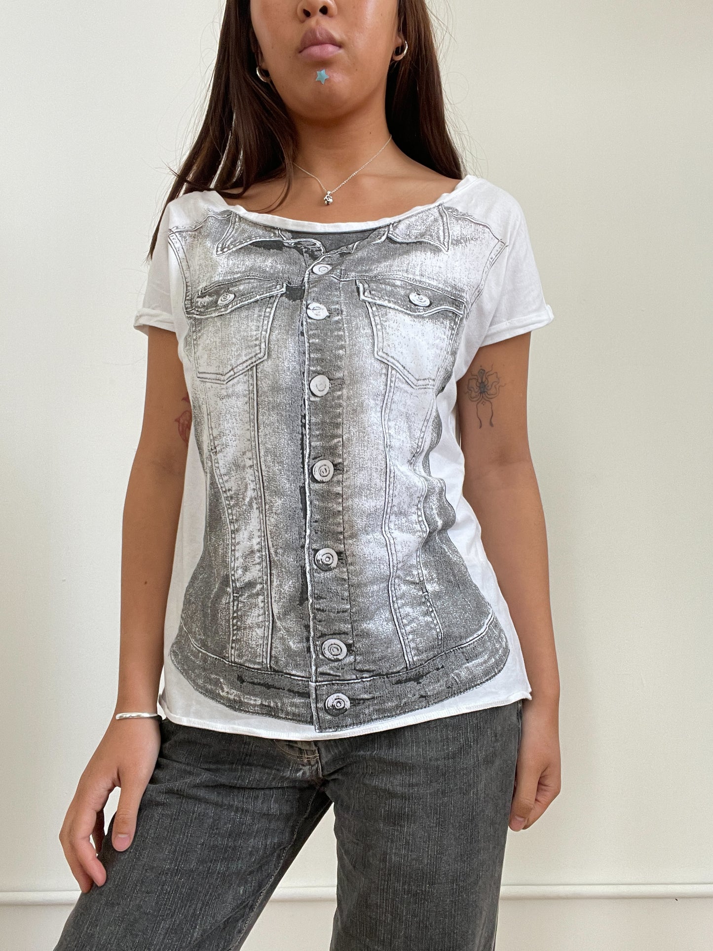 Vintage Graphic Print Top