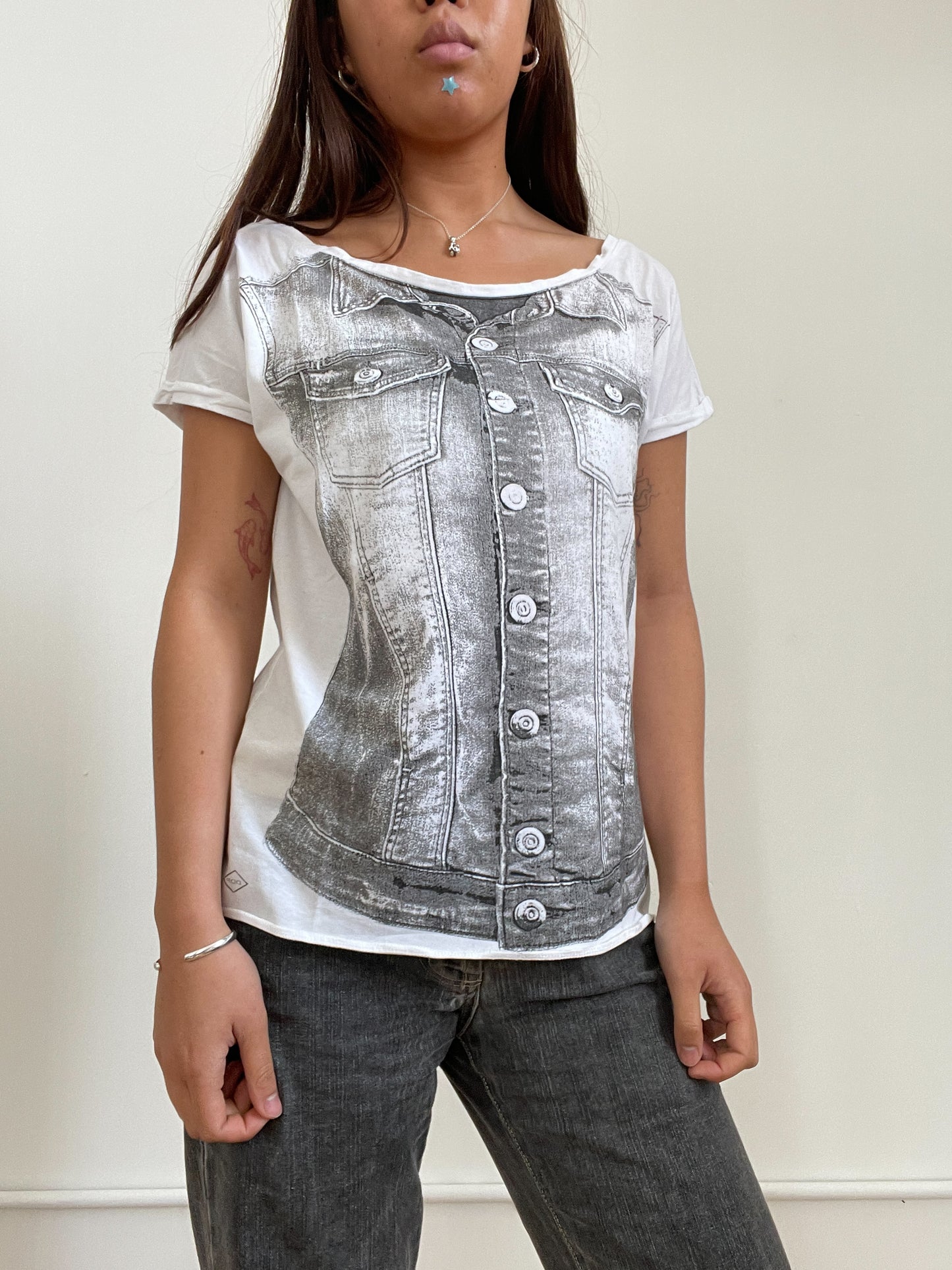 Vintage Graphic Print Top