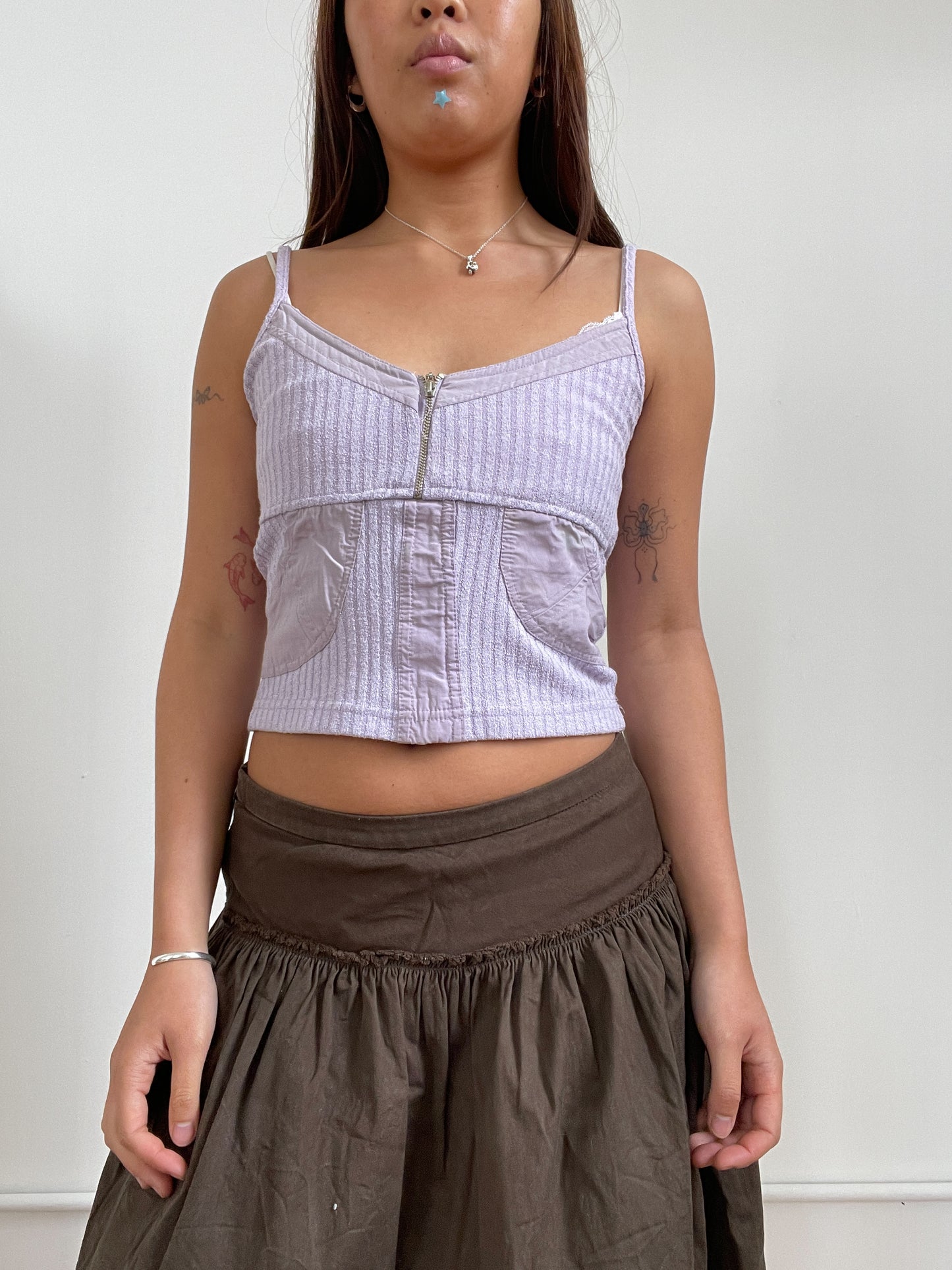 Lilac Ribbed Tank Top