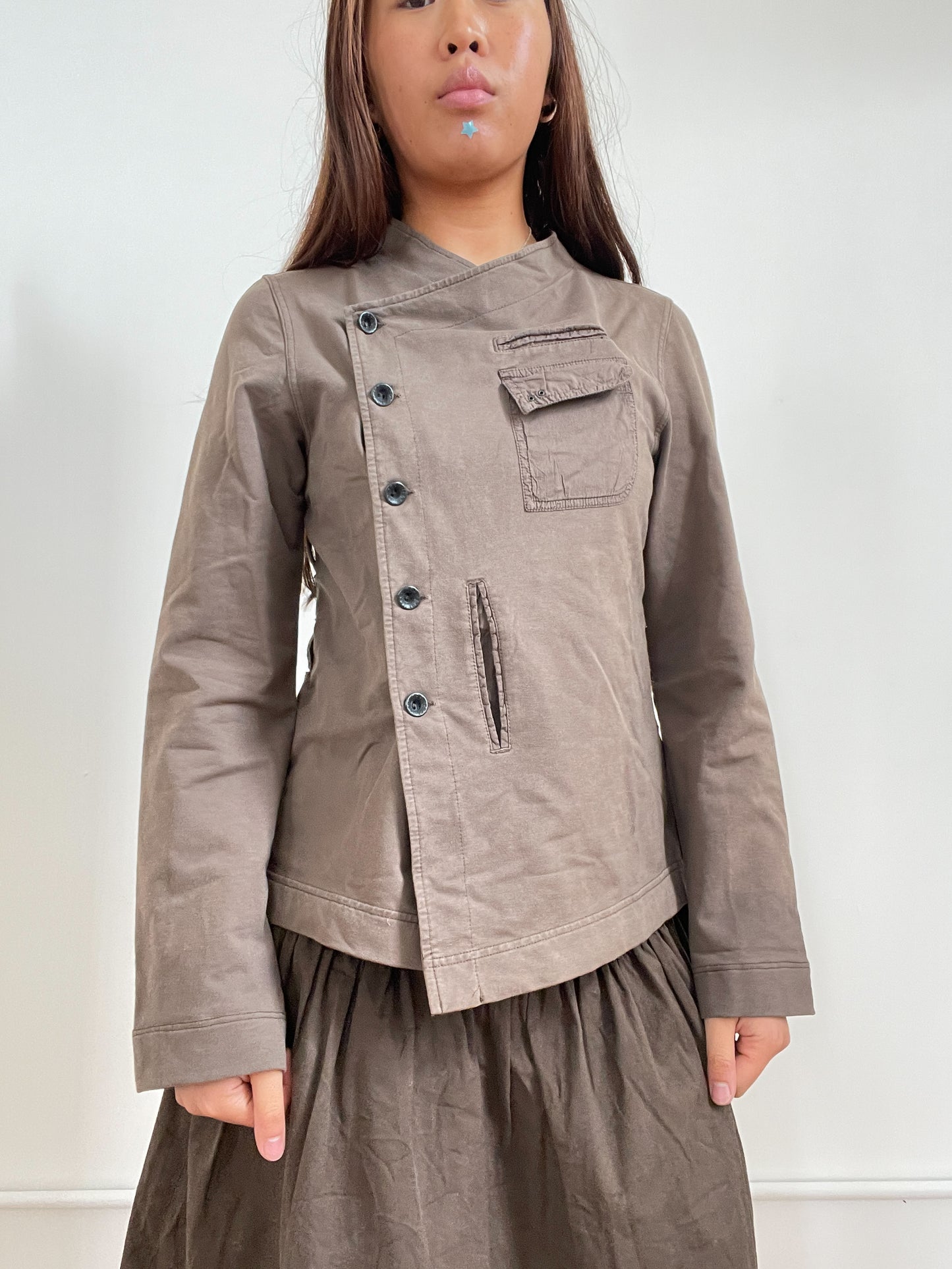 Brown Cop Copine Asymmetric Jumper