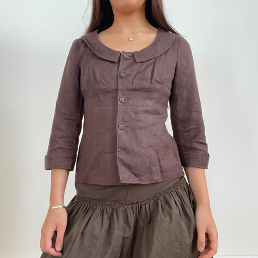 Vintage  Brown Swing Top