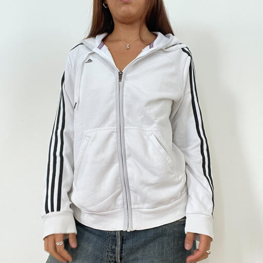 Vintage White Adidas Track Jacket