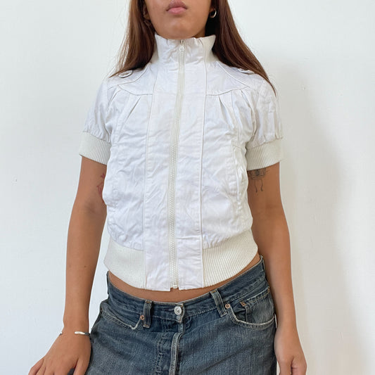 Vintage White Cargo Track Jacket