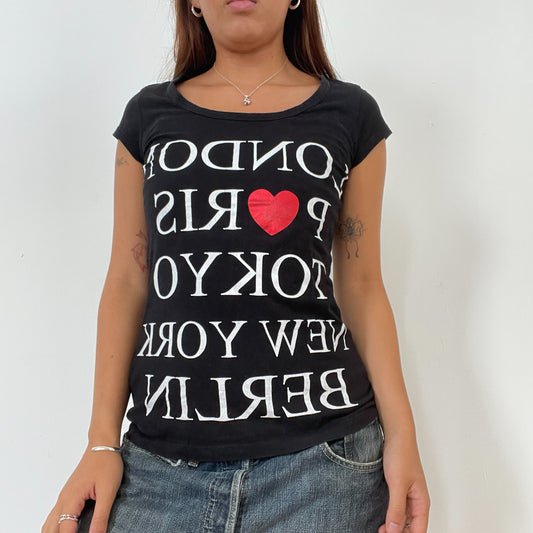 Vintage Black Worldwide Baby Tee