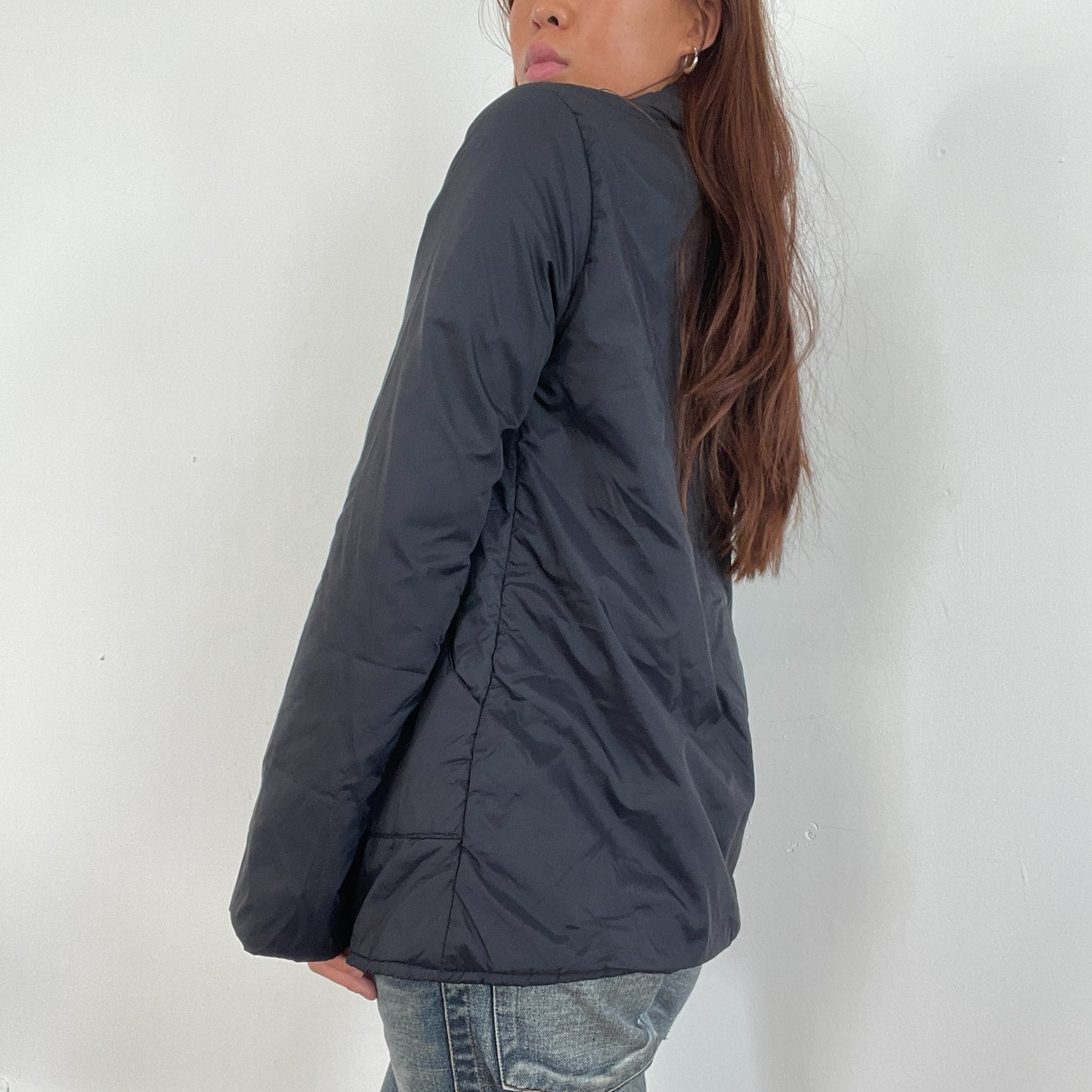 Vintage Black Trench Cop Copine Coat