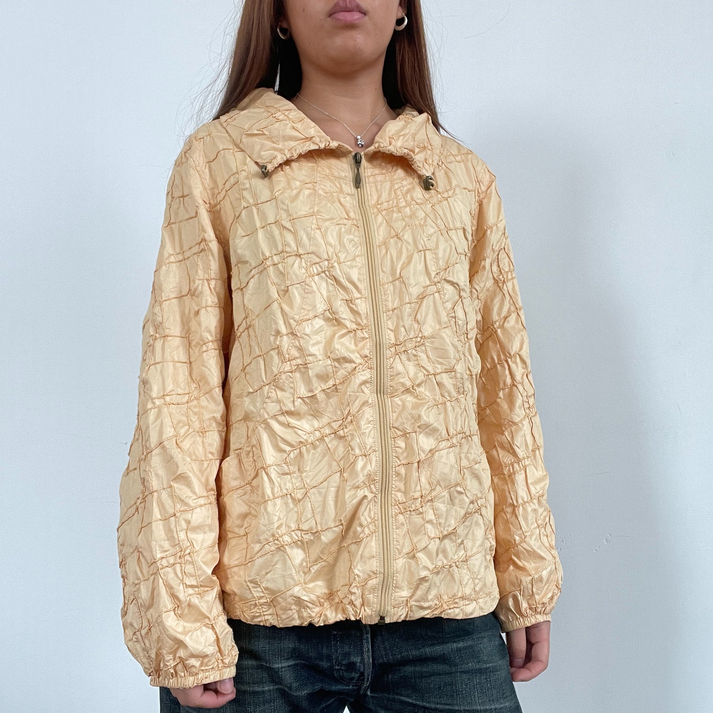 Vintage Gold/Yellow Textured Shirt Jacket