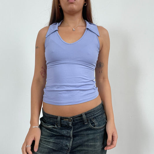 Vintage Purple Cropped Vest Top