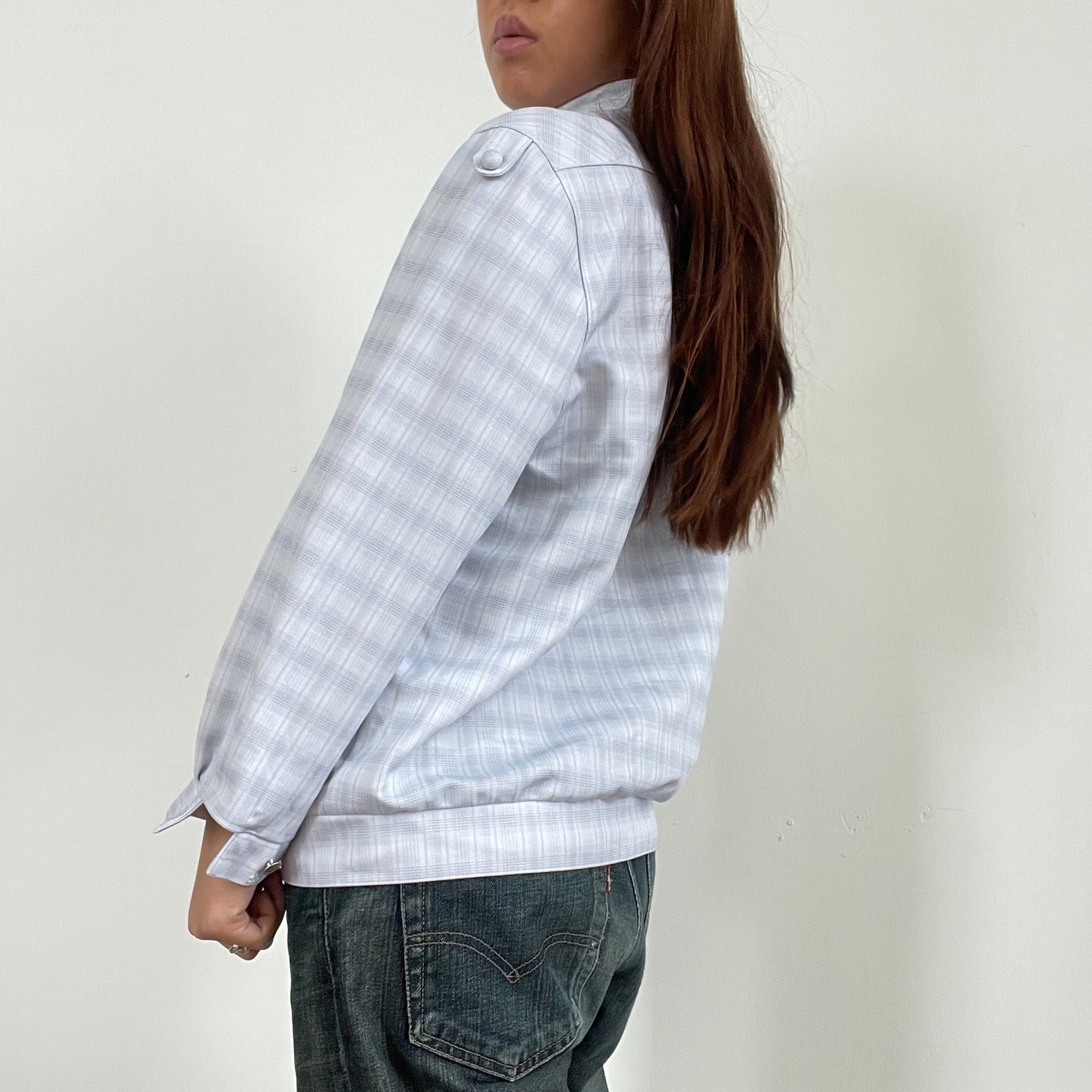 Vintage Checkered Harrington Jacket