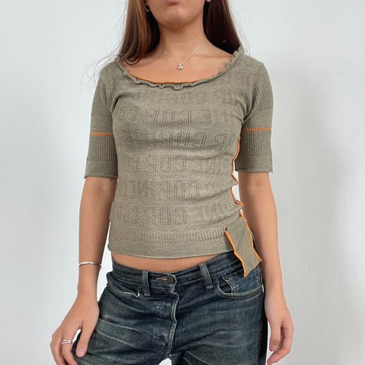Vintage Khaki Cop Copine Knit Top