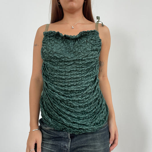 Vintage Green Graphic Custo Barcelona Vest Top