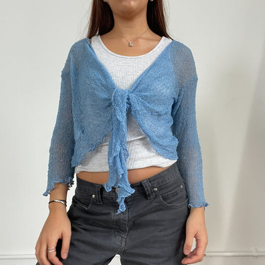 Vintage blue knit bolero